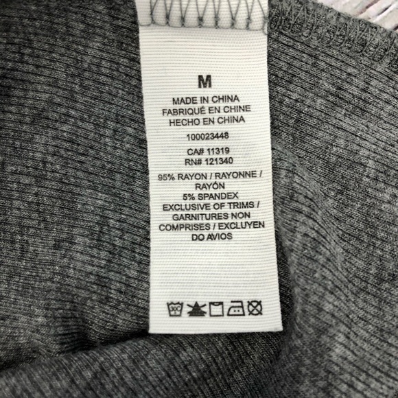 Garage Gray Ribbed T-Shirt, Size M - Picture 4 of 4